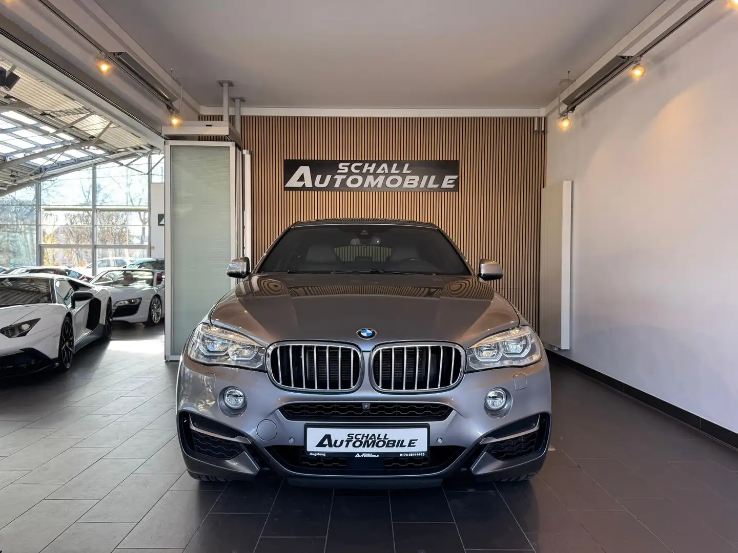 BMW X6 M d *AHK/PANO/HUD/360°/VOLLAUSSTATTUNG* Gris - 2