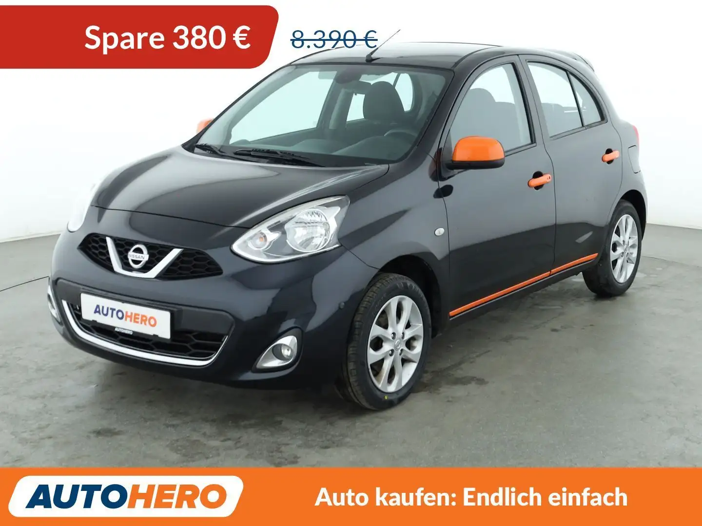 Nissan Micra 1.2 Tekna*NAVI*TEMPO*PDC*SHZ*KLIMA* Schwarz - 1