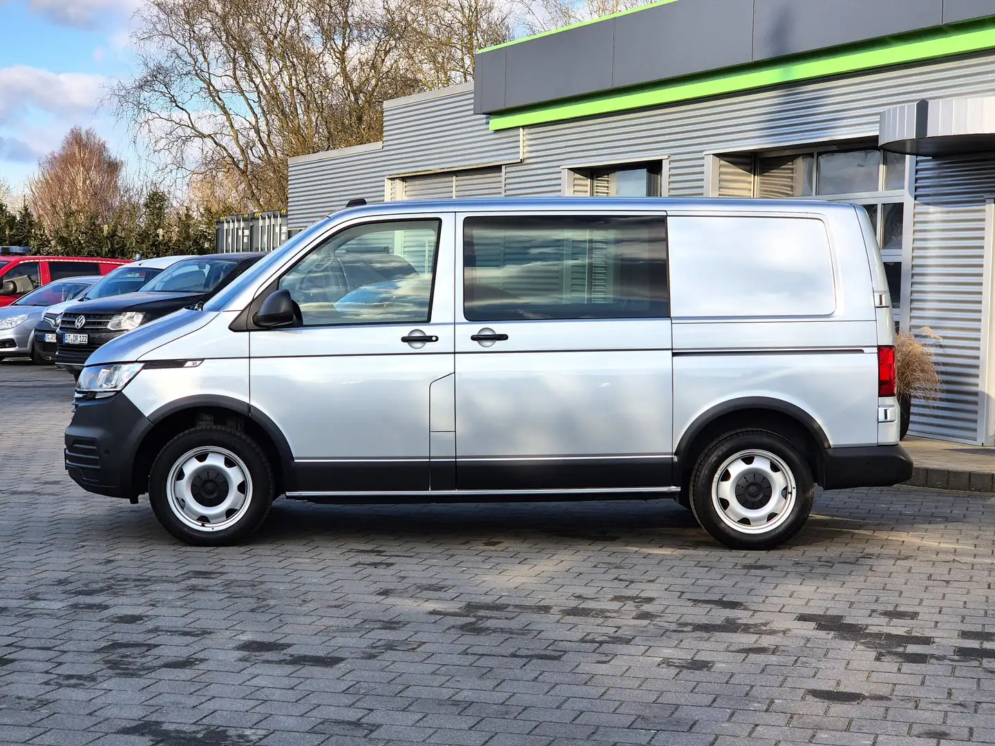 Volkswagen T6 Transporter T6.1 Kasten DSG 2 S-Türen/AHK/Standhzg/NAVI/GJR Silber - 1
