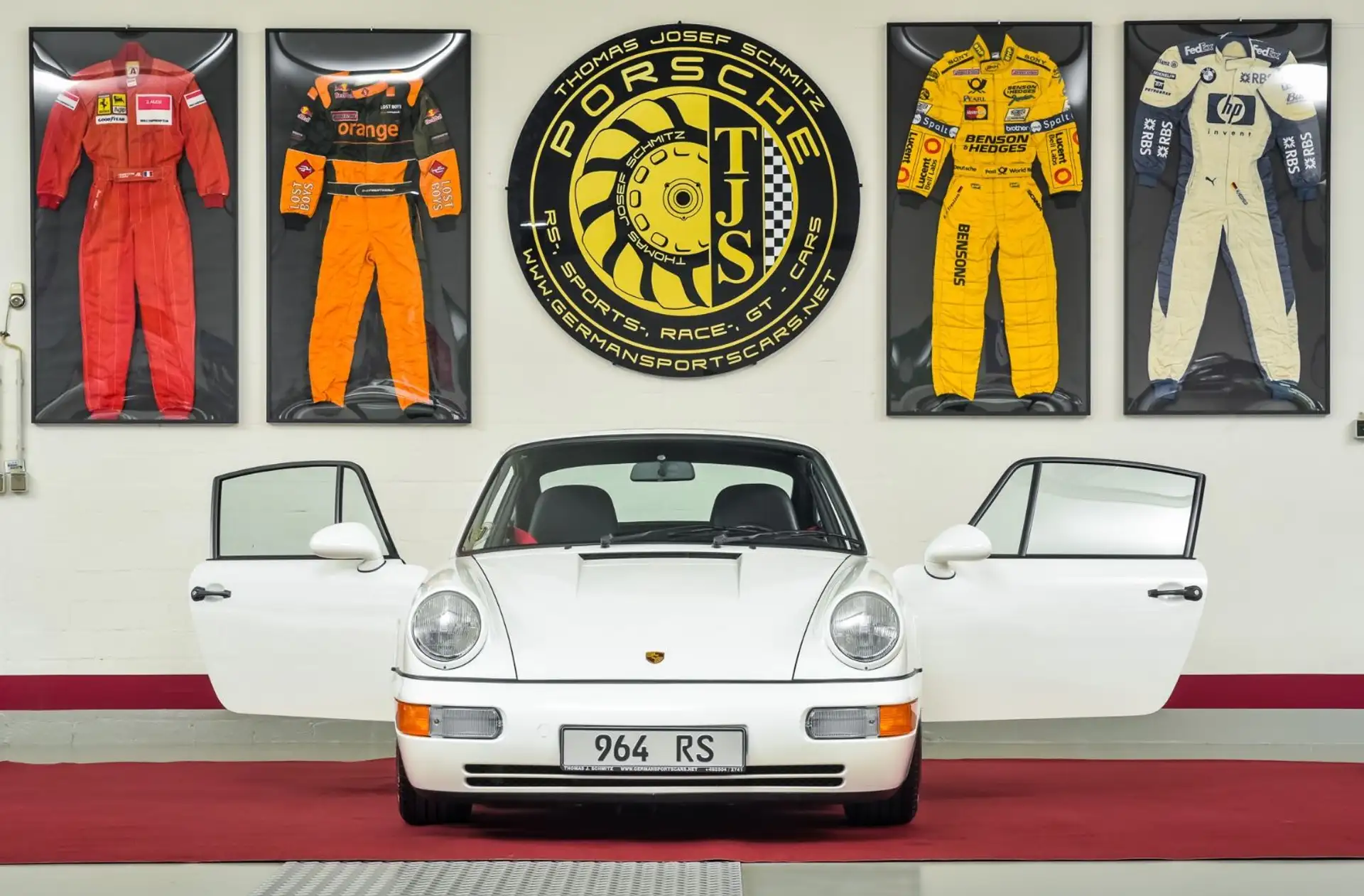 포르쉐 911 Carrera Coupe 1992 흰색 사진 3