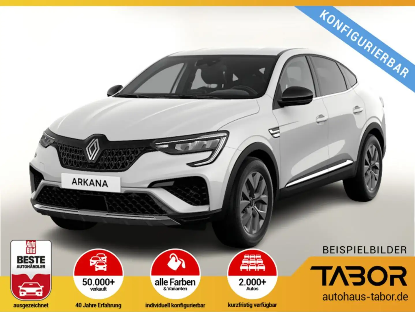 Renault Arkana Techno Mild Hybrid 140 EDC Weiß - 1