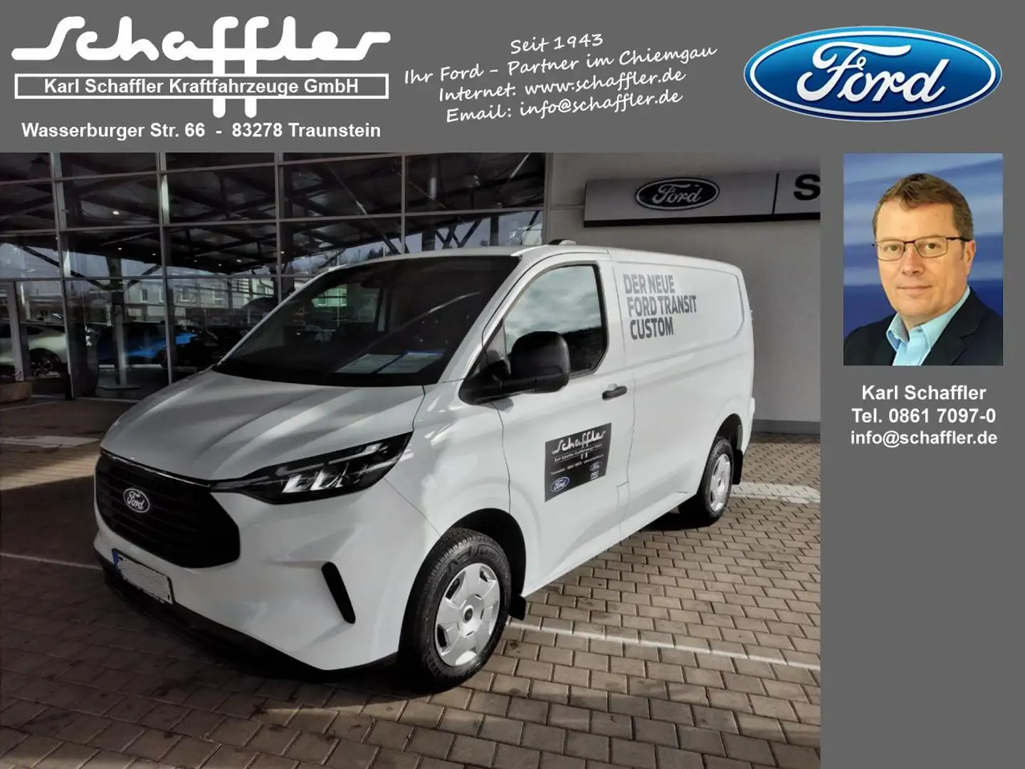 Ford Transit Custom 320 L1 Trend AWD Weiß - 1