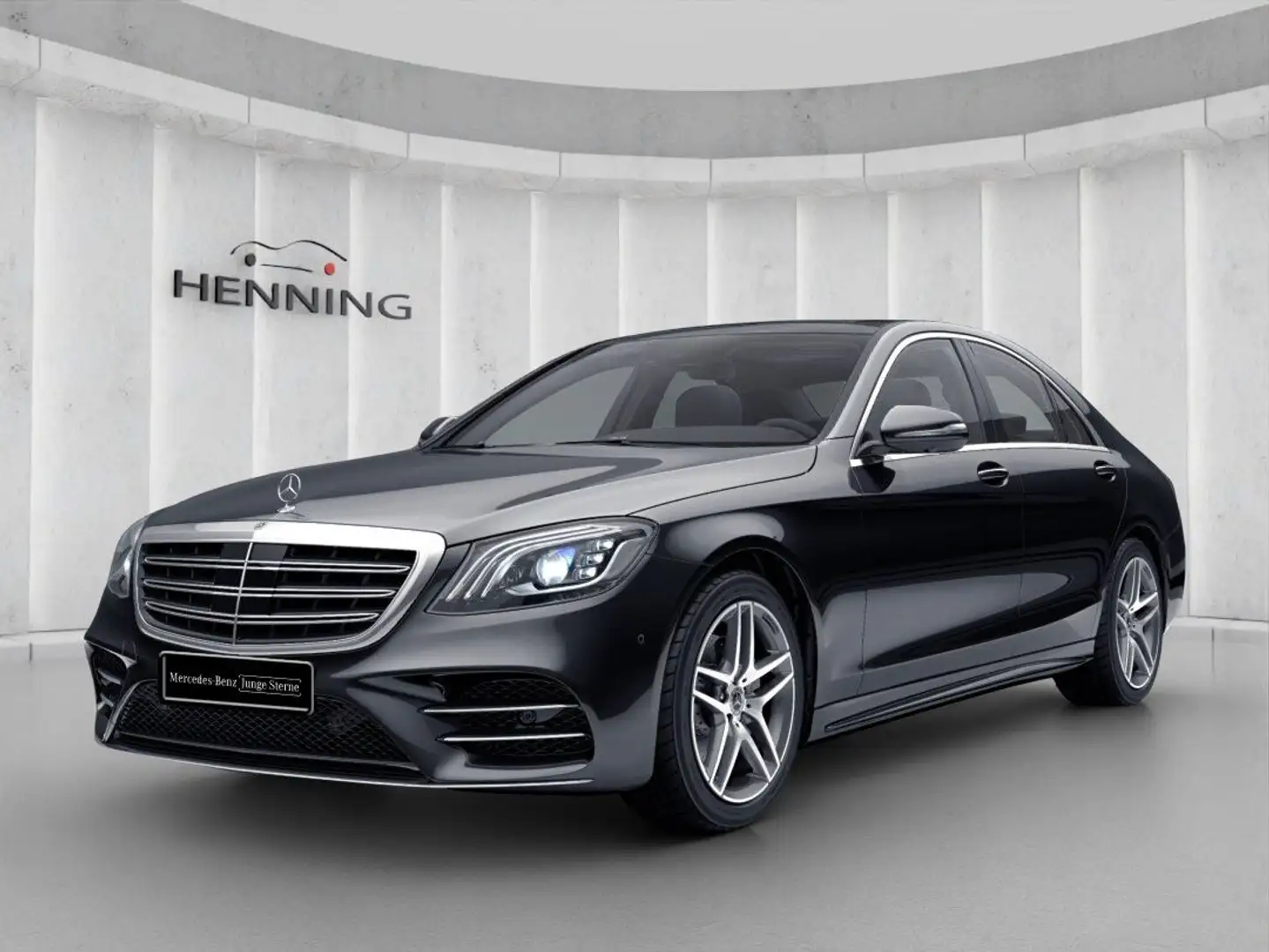 Mercedes-Benz S 400 d 4M AMG Pano HUD Burmester Distr 360° Mem Schwarz - 1