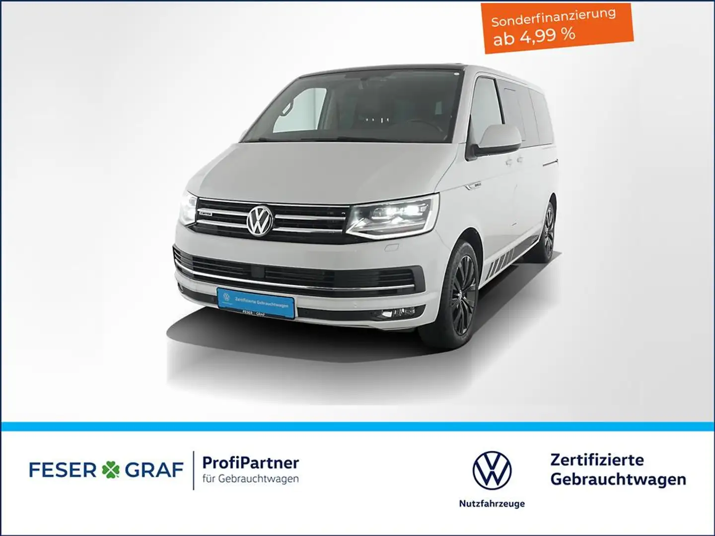 Volkswagen T6 Multivan 2.0 TDI GeneratioSixt 4x4 DSG AHK ACC DCC LED 2xSc Bílá - 1