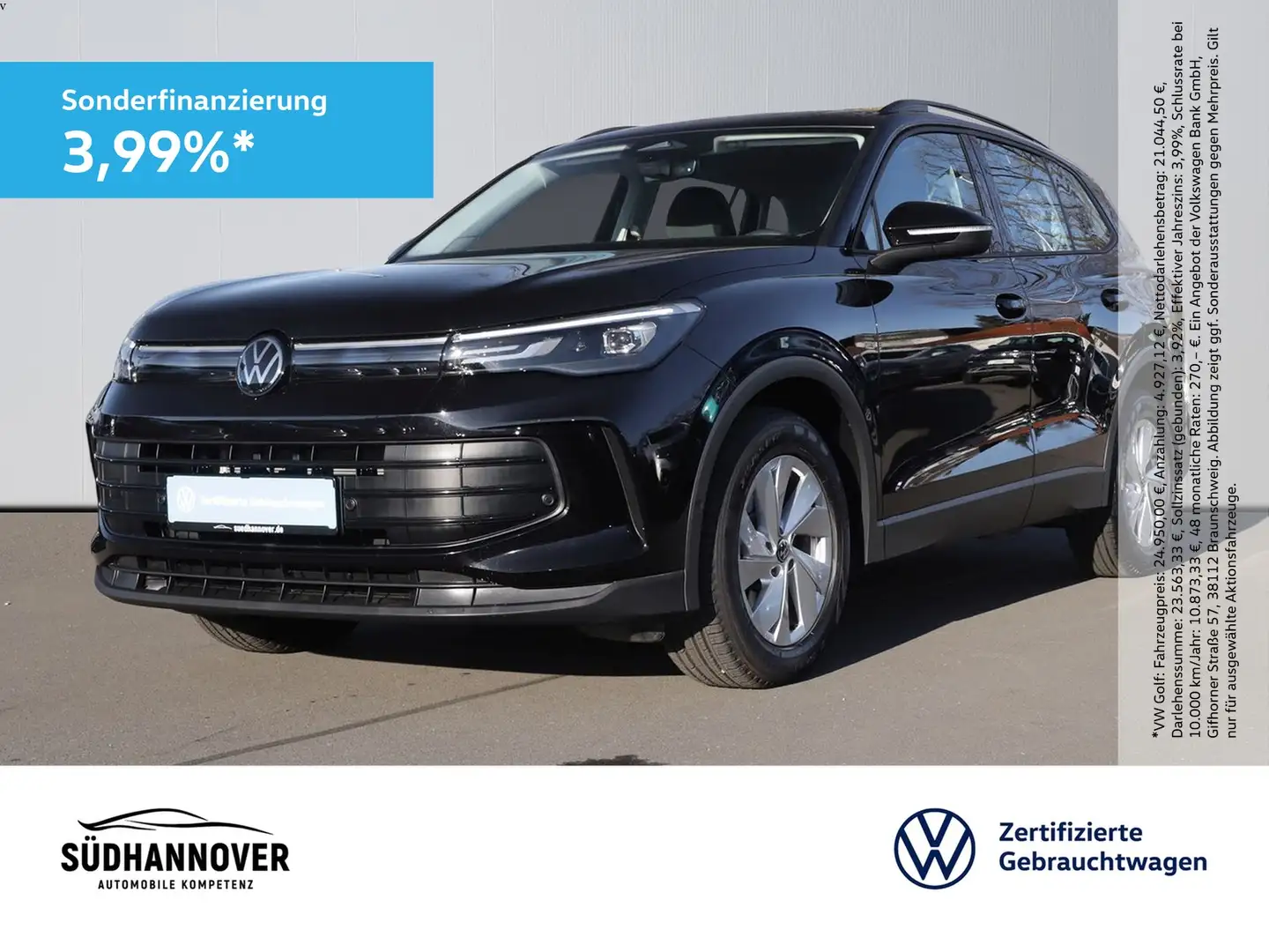 Volkswagen Tiguan 2.0 TDI DSG AHK+NAVI+LED+SHZ+PDC+KAMERA Zwart - 1
