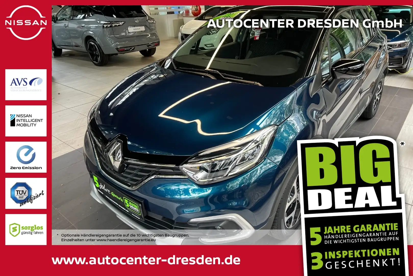 Renault Captur 1.2 TCe 120 ENERGY Intens LED+Navi+SHZ+LM Noir - 1