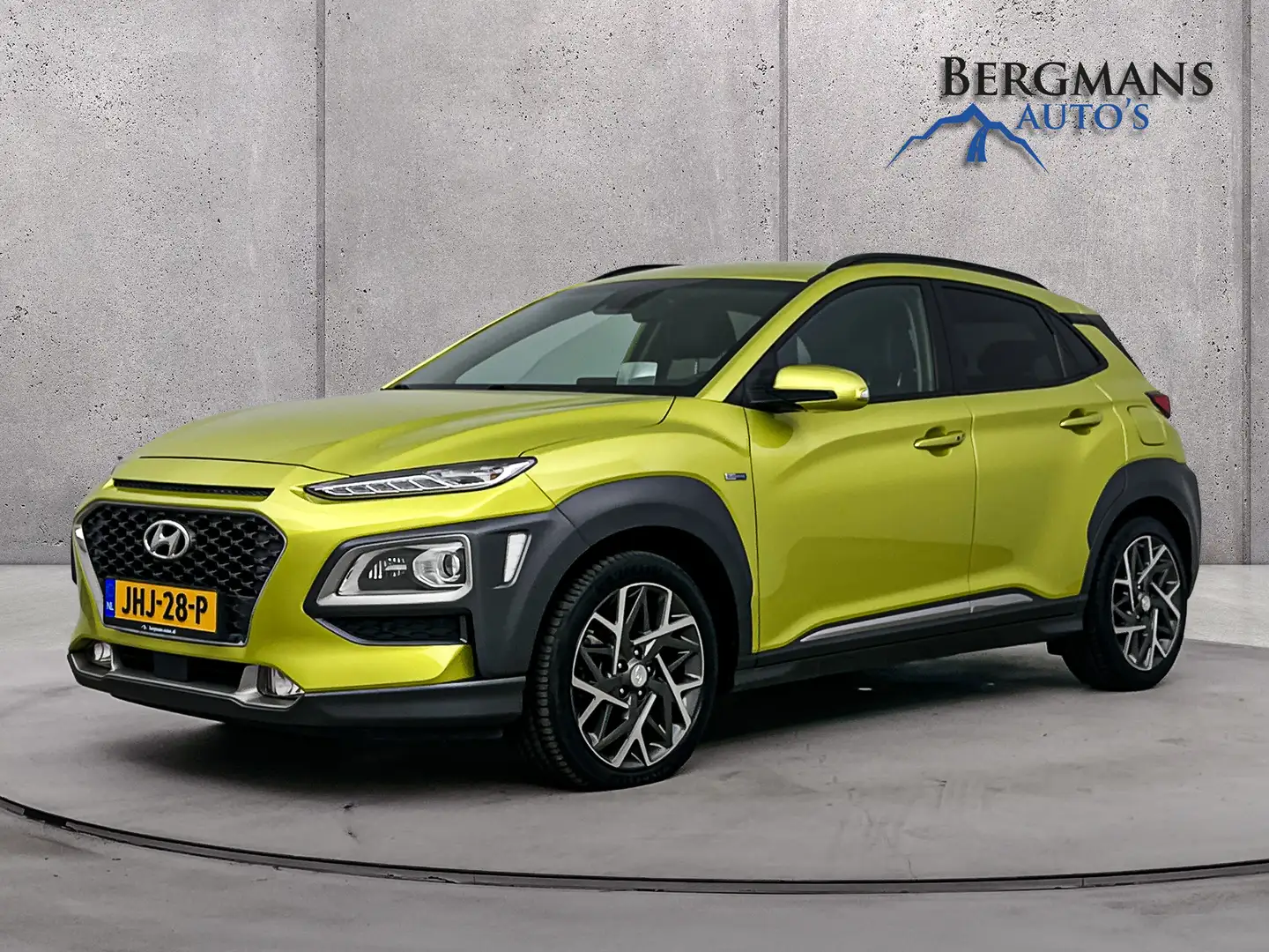 Hyundai KONA - 1.6 GDI HEV Fashion Design Sky // LEDER // STUUR Groen - 1