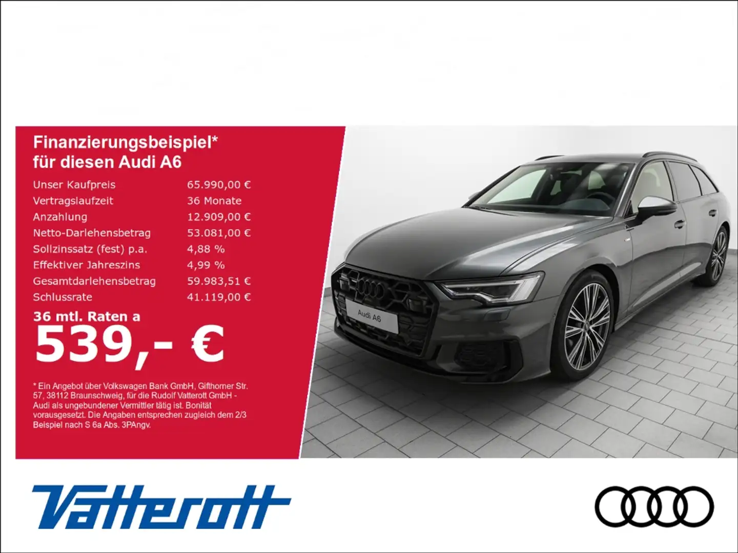 Audi A6 Avant S line 45 TFSI quattro AHK Matrix Business Grau - 1