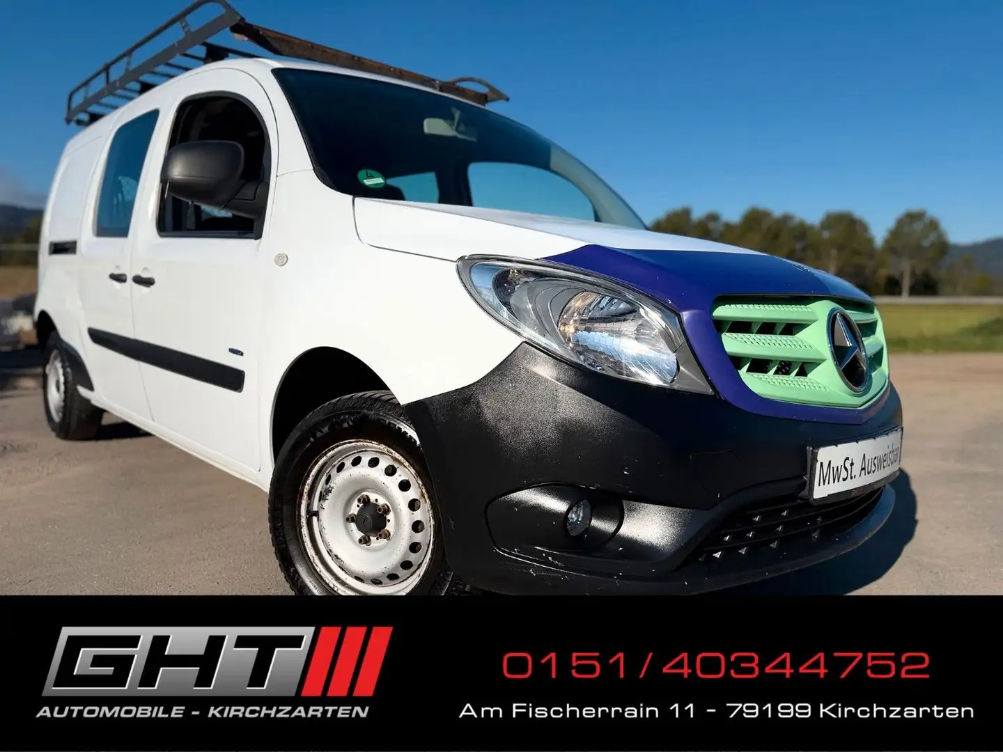 Mercedes-Benz Citan Mixto 109 CDI extralang 2x Schiebetüre Weiß - 1