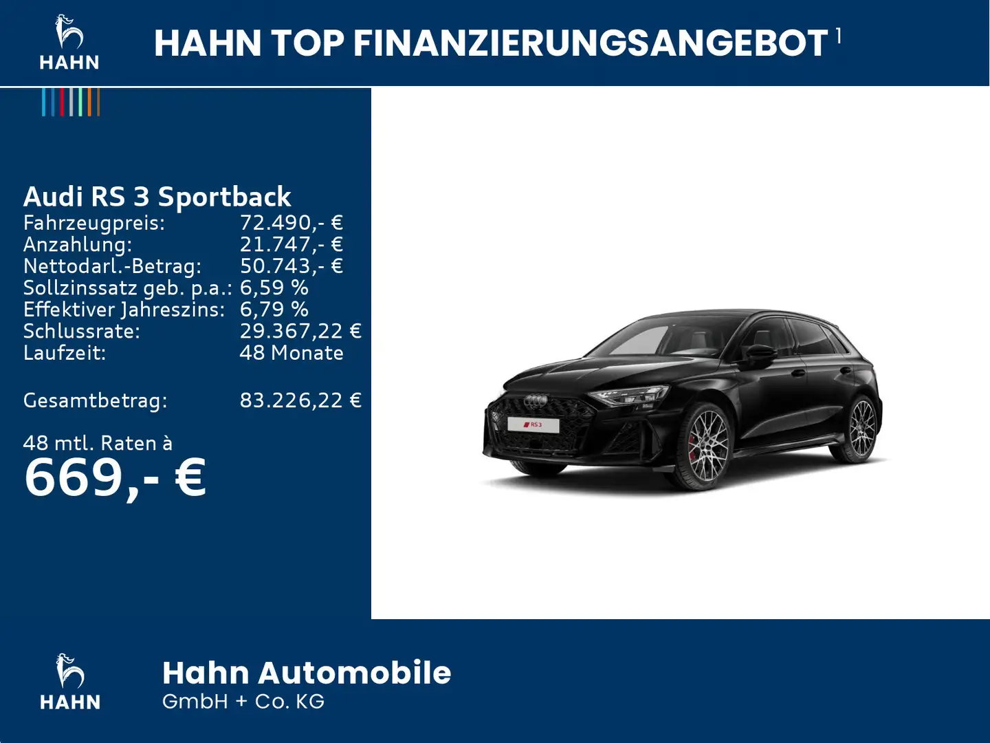 Audi RS3 Pano Matrix Navi Sonos 280km/h Schwarz - 2