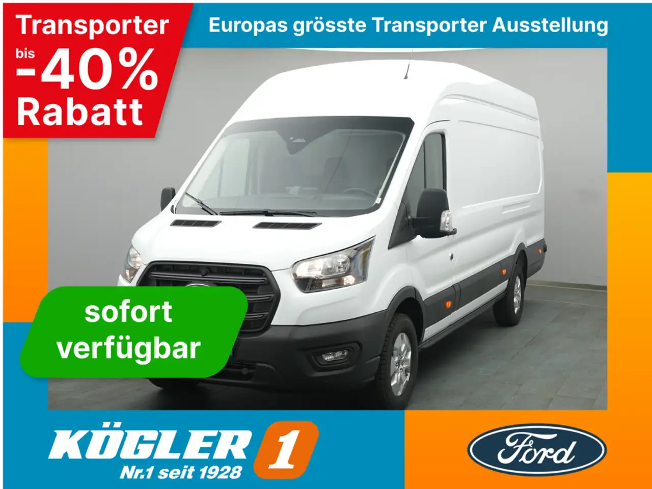 Ford Transit Kasten 350 L4H3 Trend 165PS HA -25%* — photo 1 of 15
