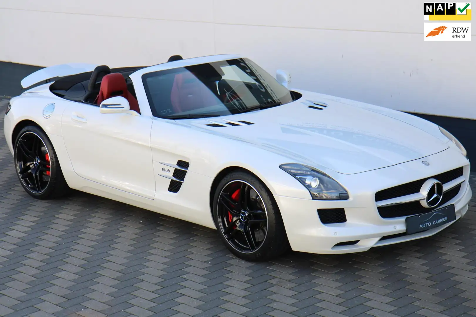 Mercedes-Benz SLS Roadster 6.3 AMG Ride Control DCT Topstaat Wit - 1