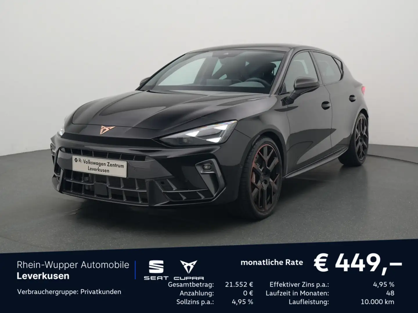 CUPRA Leon TSI 2.0 TSI VZ Extreme FACEL. LED PANO Zwart - 1