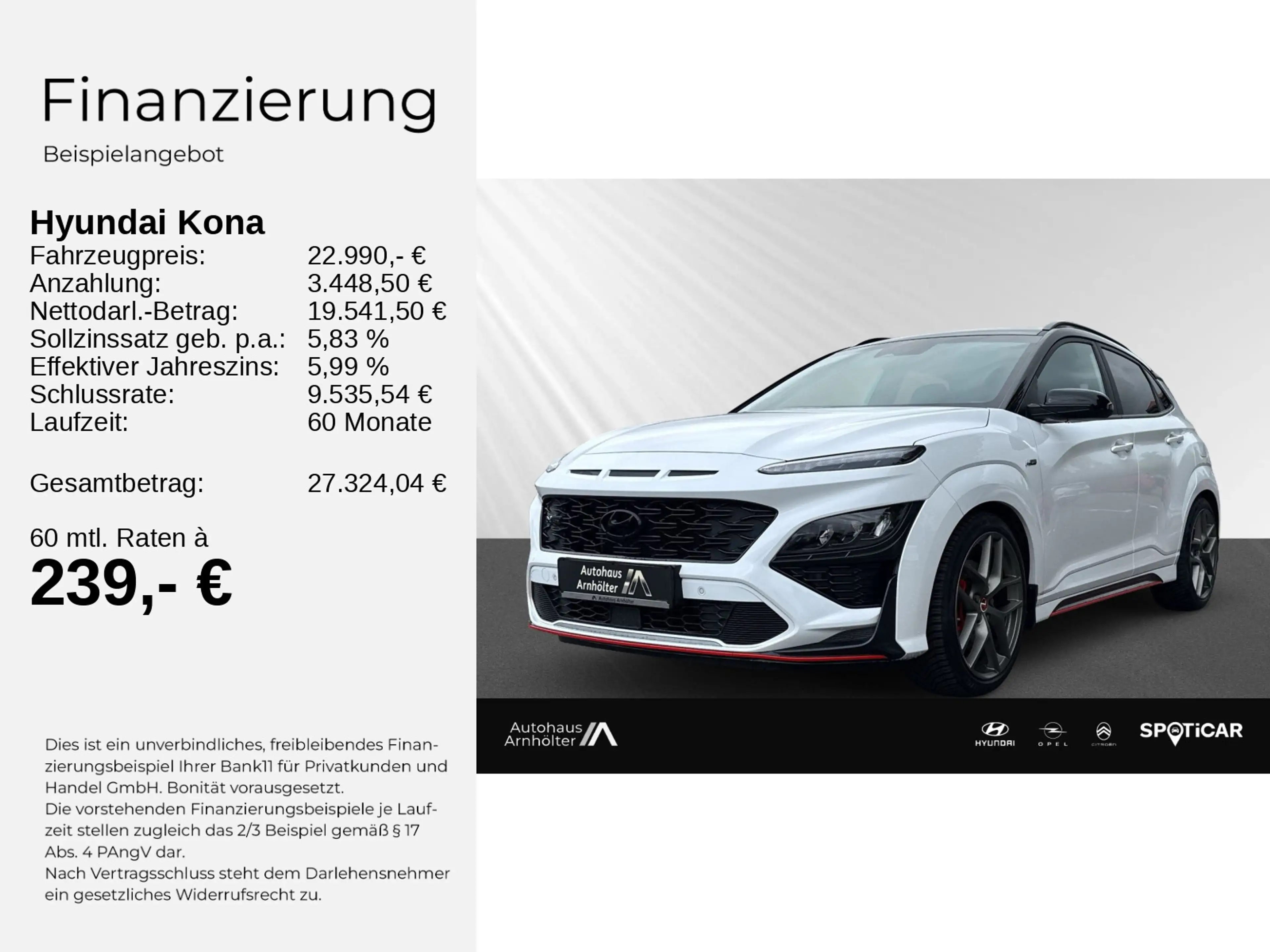 Hyundai KONA 1.6 T-GDI N Line 2WD +NAV+ALLWETTER+SHZ+19" — photo 2