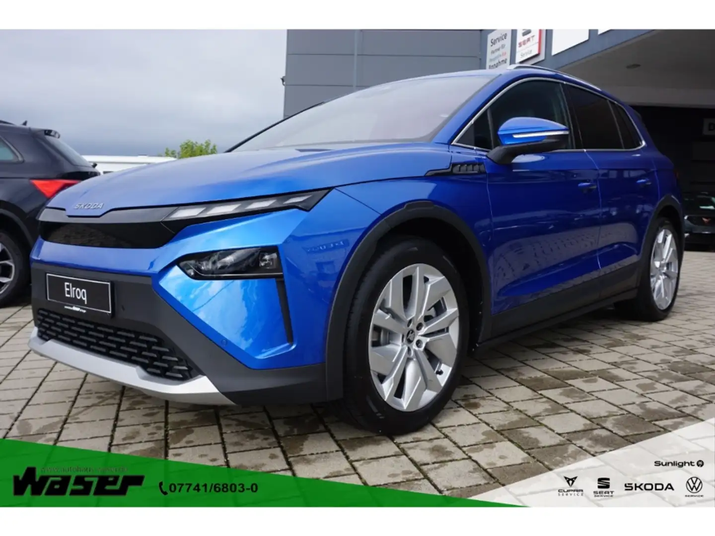 Skoda Elroq 85x Lodge Plus AHK Navi LED Winter Transport WP 20 Blau - 1