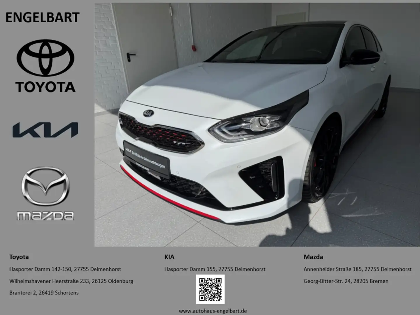 Kia ProCeed / pro_cee'd GT 1.6T Komfort-Paket Navi-Paket Glasdach Weiß - 1