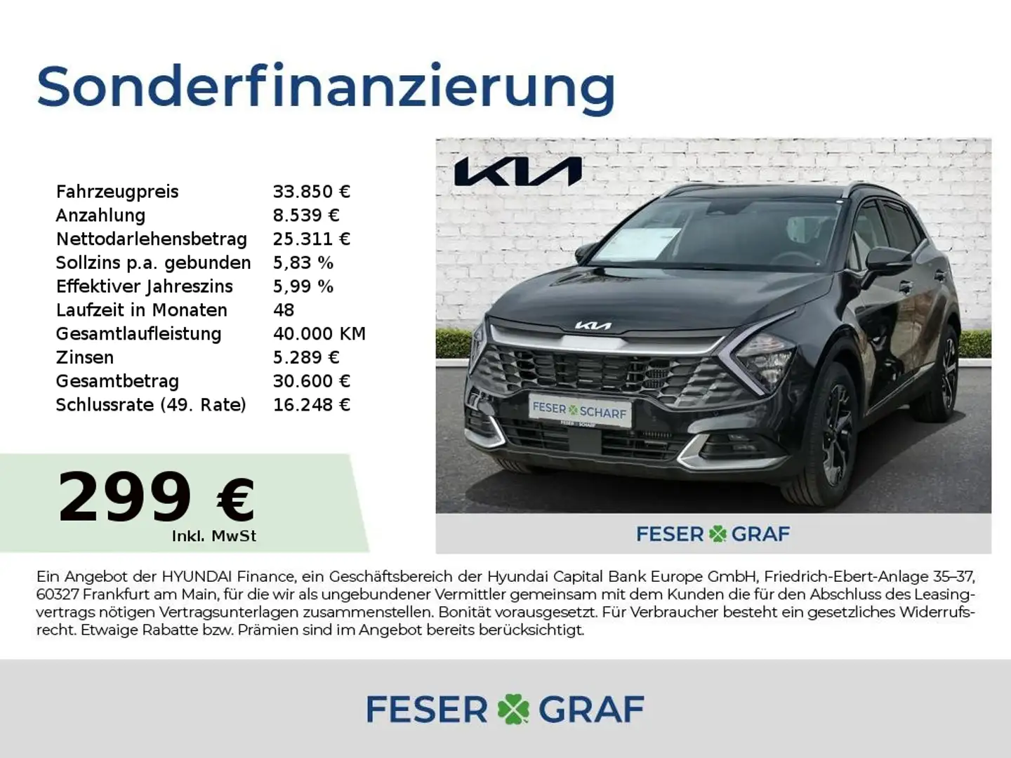 Kia Sportage 1.6T 48V 2WD DCT ULTIMATE LEDER UVM. Schwarz - 1