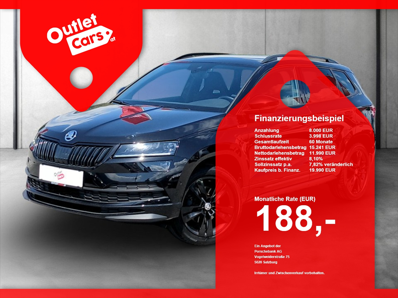 Skoda Karoq 2.0 TDI Sportline LED+NAVI+RADAR+RFK+LM