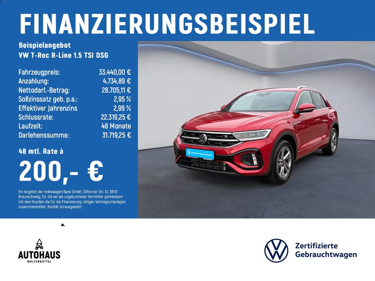 Volkswagen T-Roc R-Line 1.5 TSI DSG AHK KAMERA LED NAV SHZ Rouge - 2