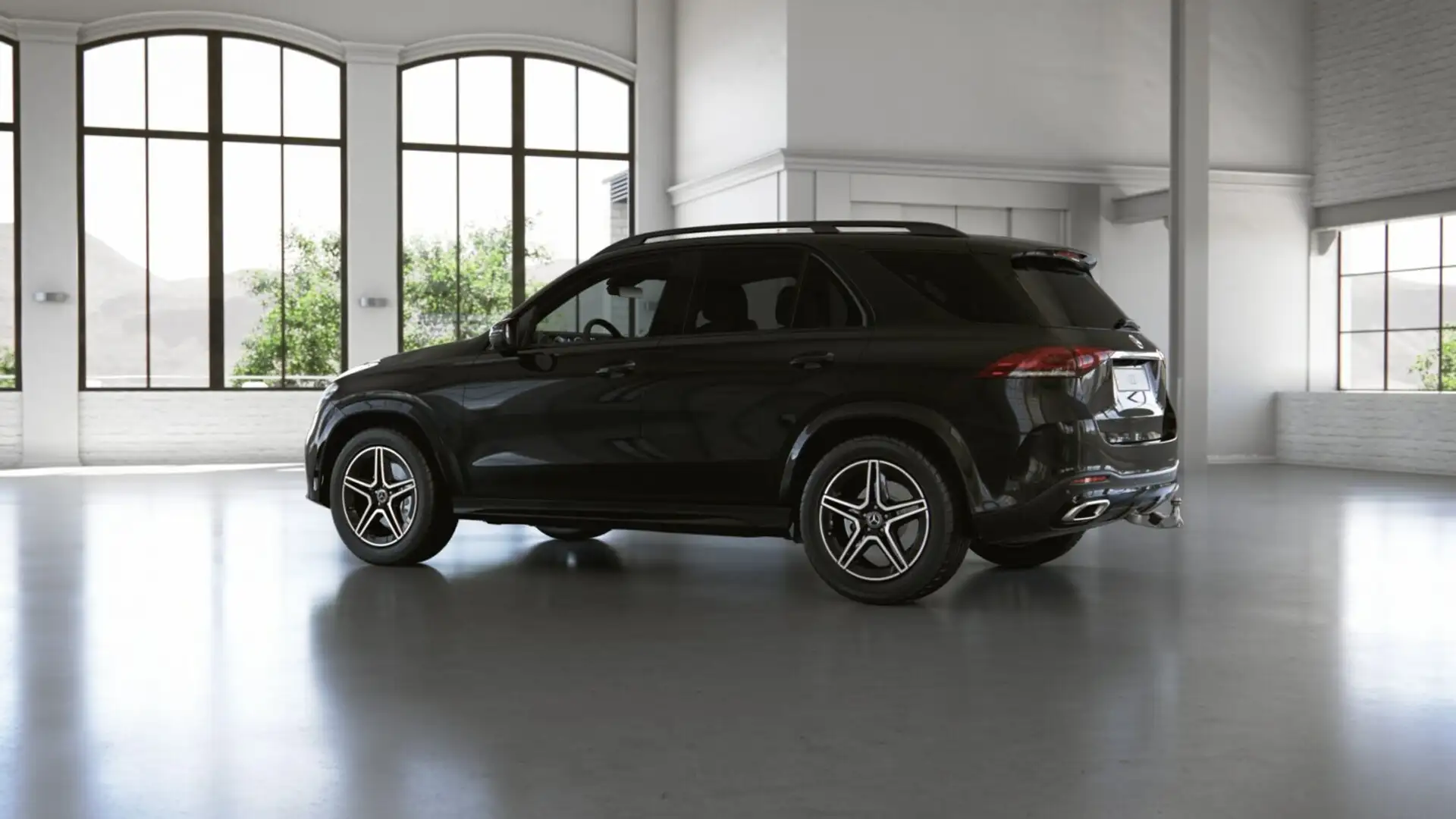 Mercedes-Benz GLE 400 GLE 400 d 4M AMG+AIRM+STHZ+NIGHT+AHK+DISTRO+PANO Schwarz - 2