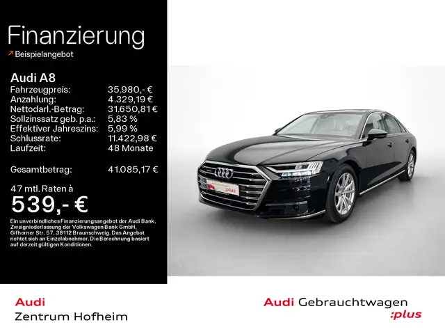 Audi A8 55 TFSI *HUD*Pano*Sitzbel.*Lederpaket*Matrix*