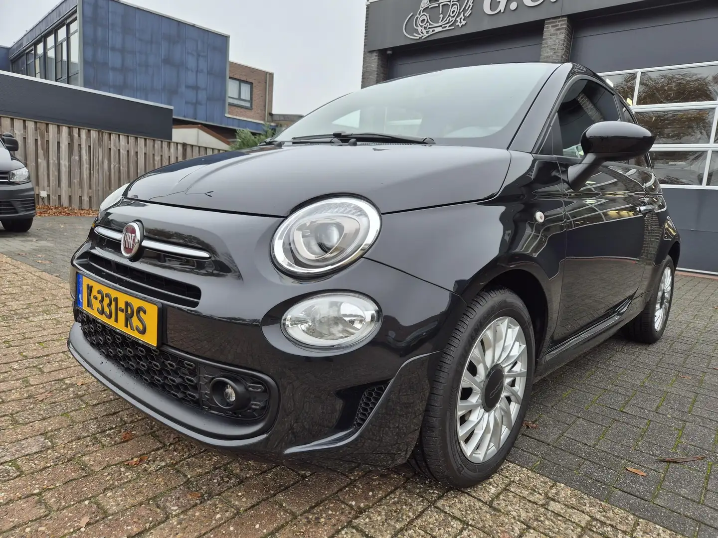 Fiat 500 1.0 Hybrid Rockstar pdc panoramadak carplay Noir - 1