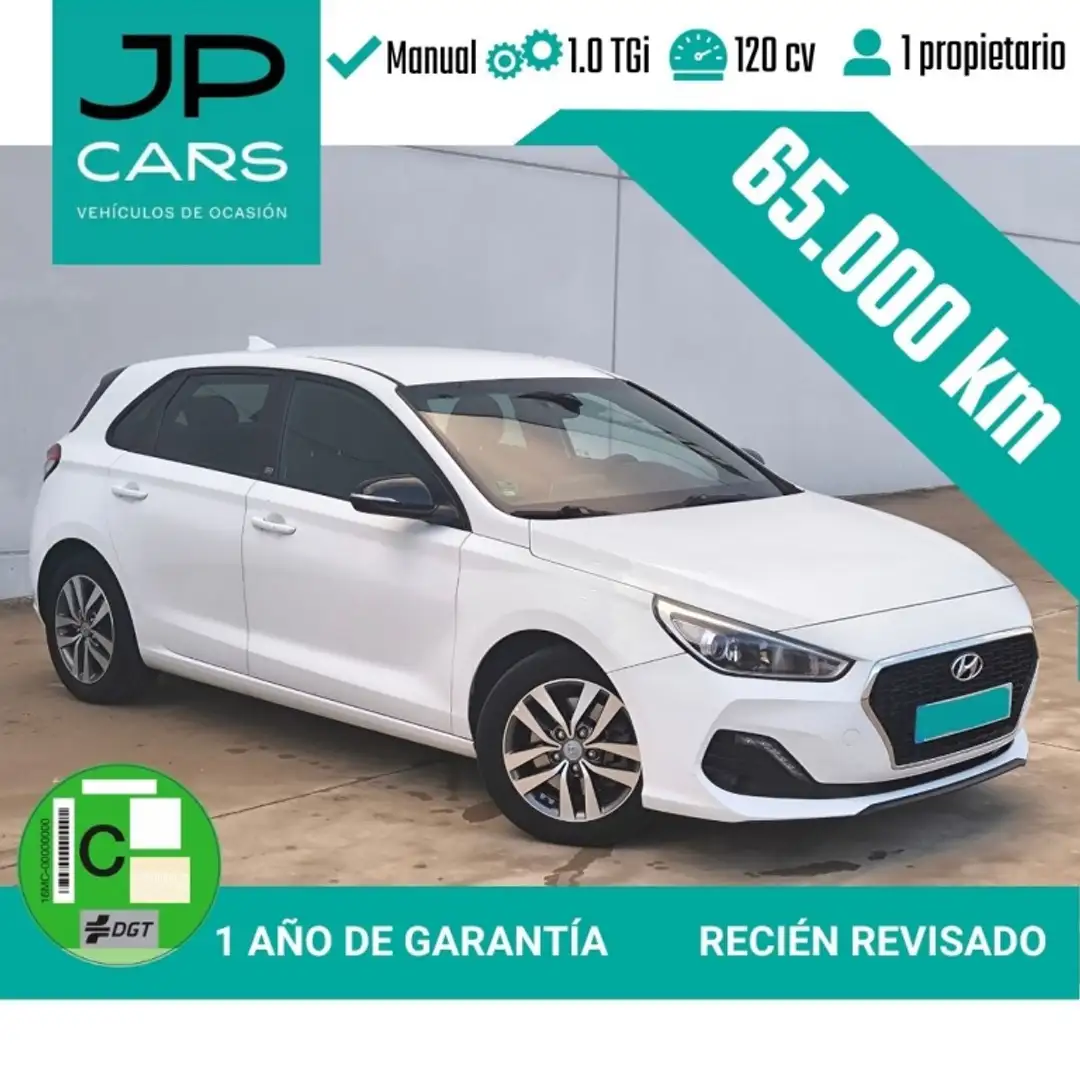 Hyundai i30 1.0 TGDI Go Plus 120 Blanco - 1