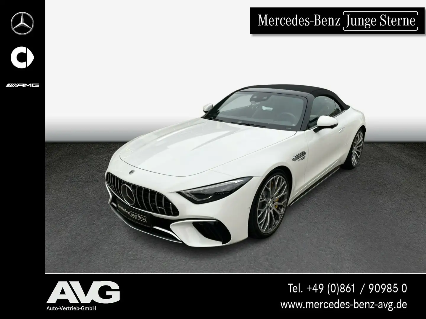 Mercedes-Benz SL 63 AMG Mercedes-AMG SL 63 4M+ HUD 360° Carbon Burmester Blanc - 1