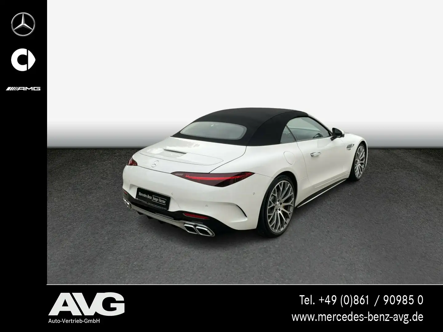 Mercedes-Benz SL 63 AMG Mercedes-AMG SL 63 4M+ HUD 360° Carbon Burmester Blanc - 2