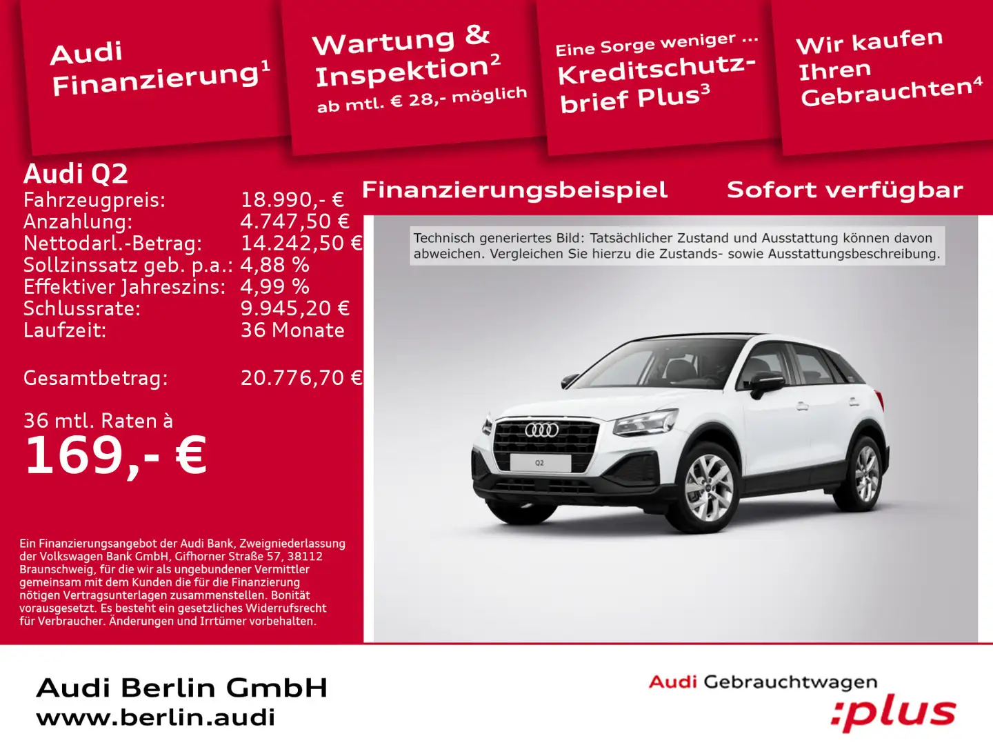 Audi Q2 35 TFSI 6-Gang AHK MATRIX PDC RFK PANO Weiß - 1