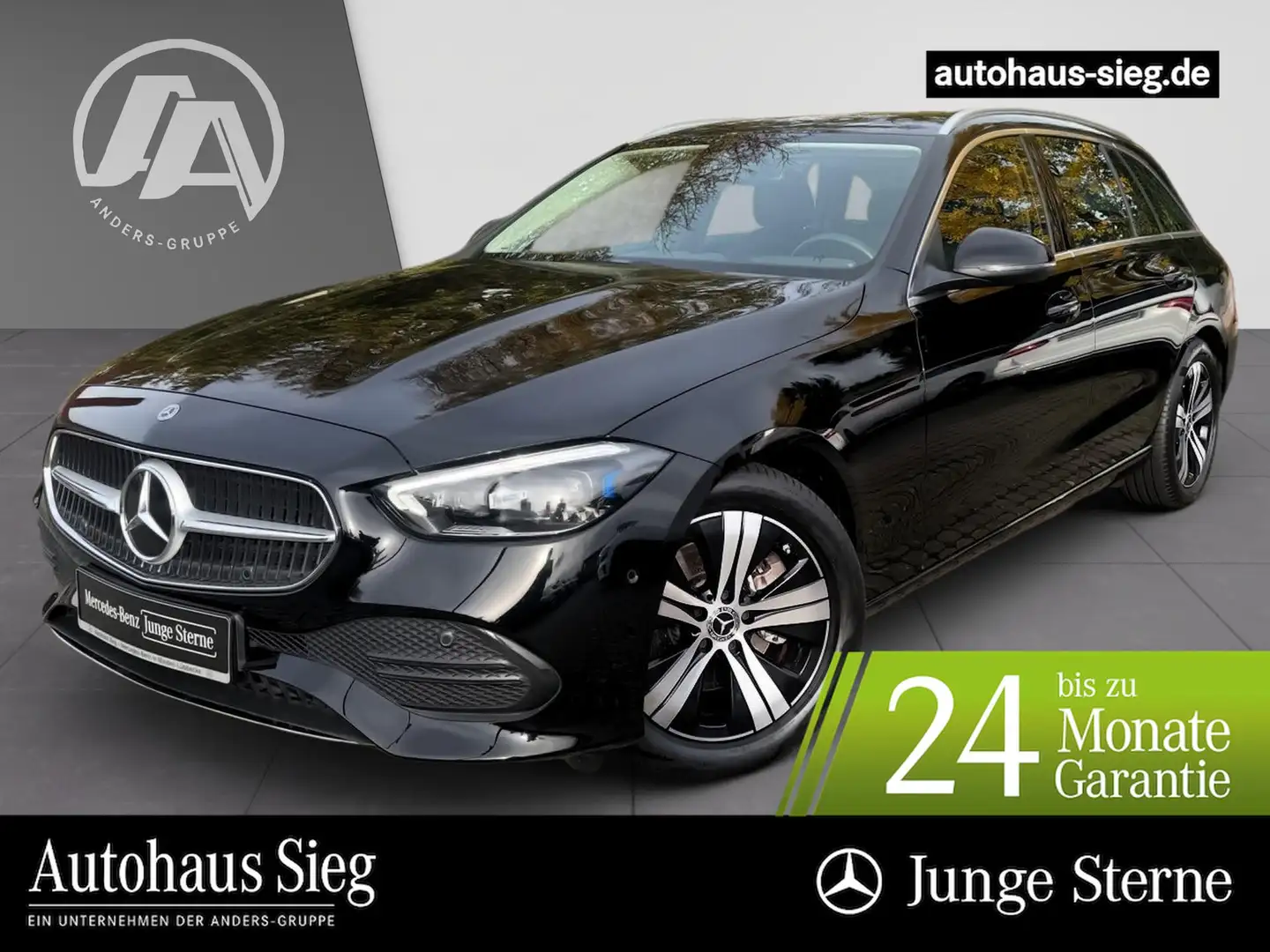 Mercedes-Benz C 200 d T Avantgarde+MBUX+DIGITAL+Kam+AHK+EASY-P Schwarz - 1