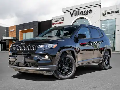 Black 2025 Jeep Compass Altitude 4WD SUV / Crossover 8-Speed Automatic