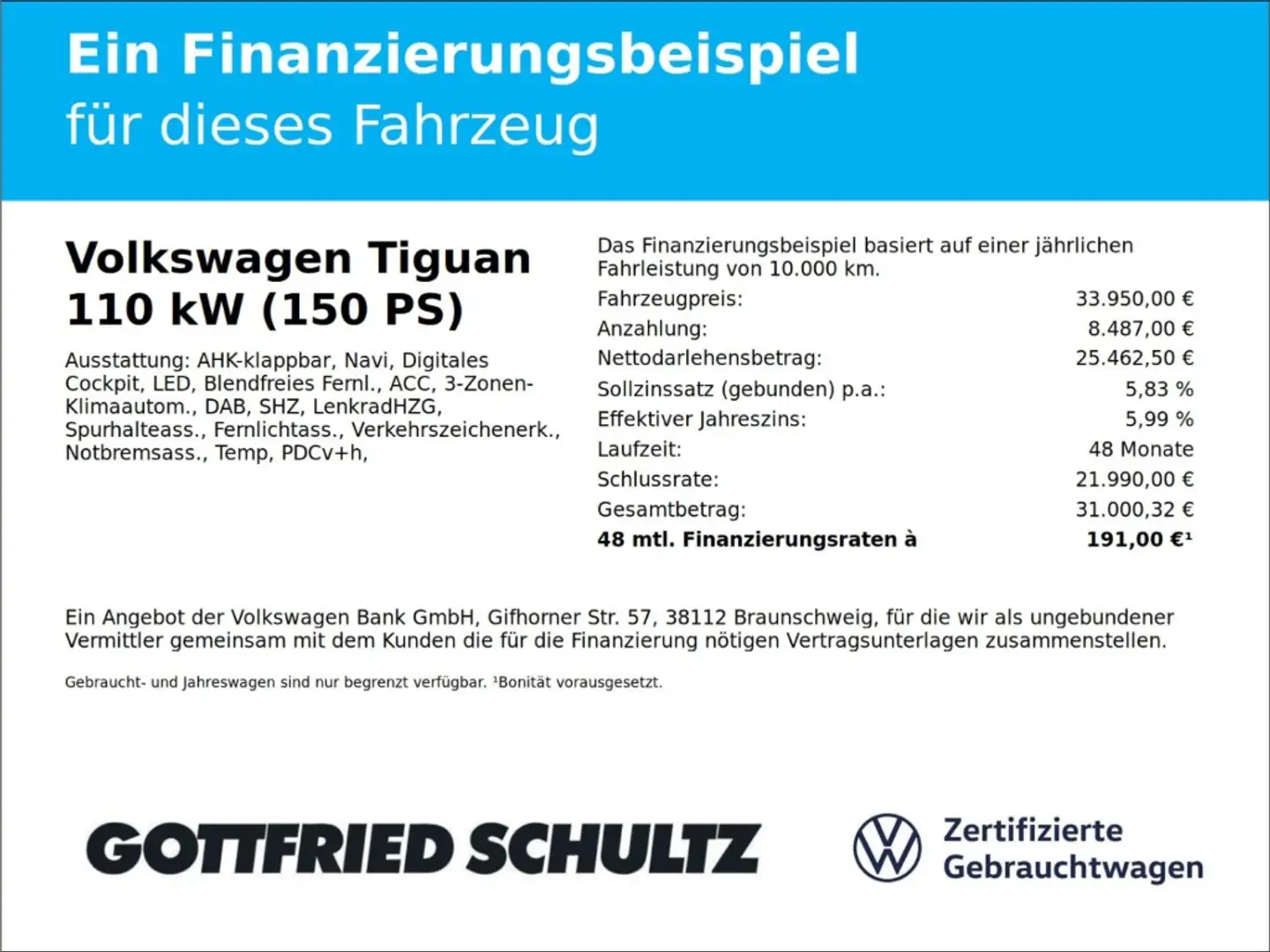 Volkswagen Tiguan Allspace 1.5 l TSI 110 kW (150 PS) DSG ACC AHK Discover Med Wit - 2