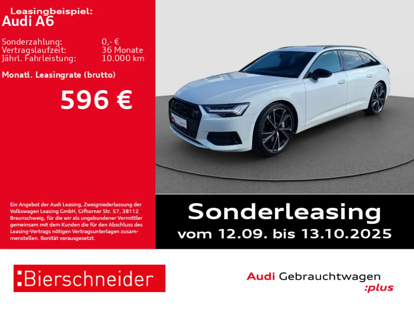 Audi A6 Av 55 TFSI qu S-Line AHK HD-MATRIX 20 Weiß - 1
