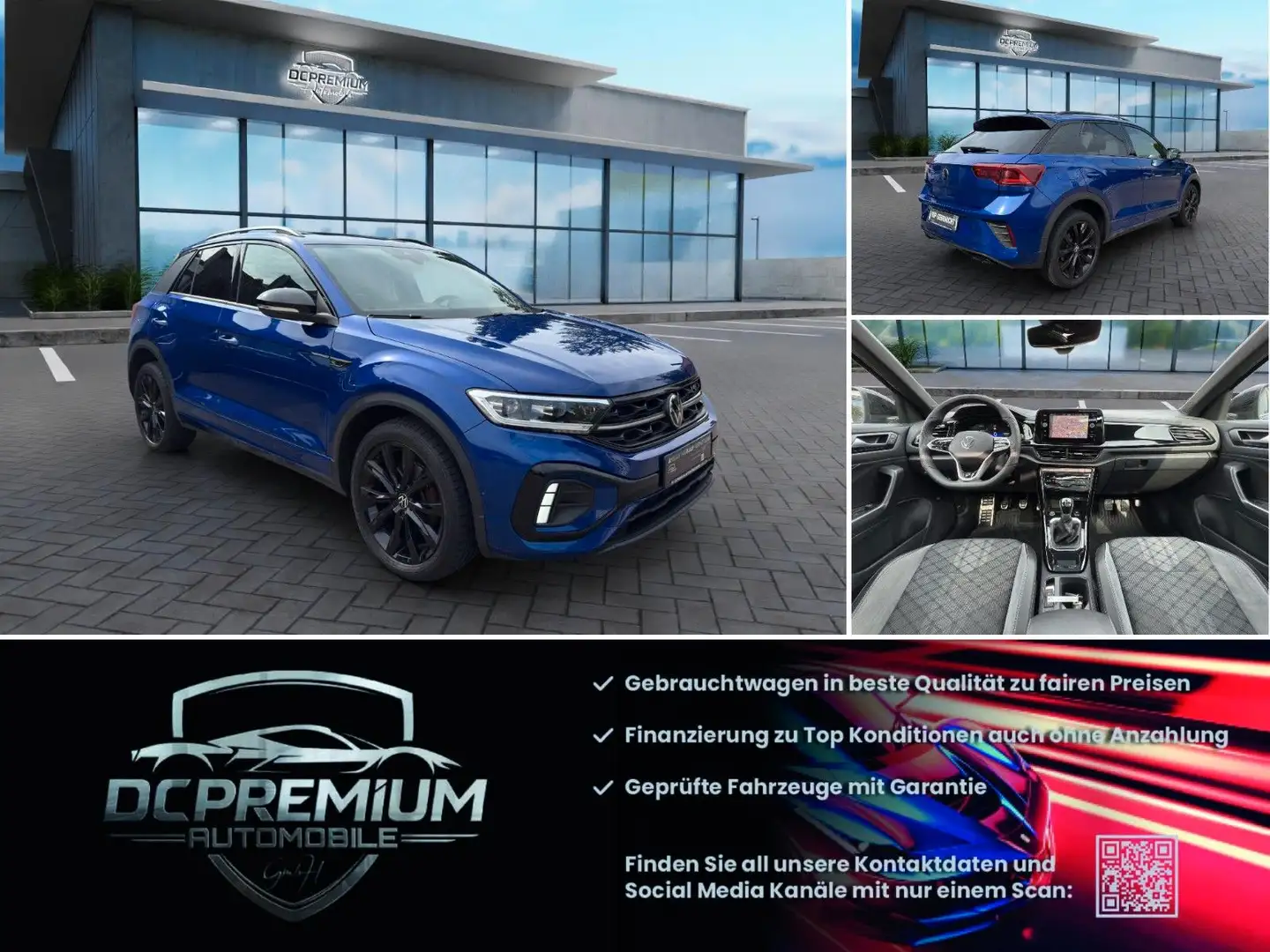 Volkswagen T-Roc 2.0TDI R-Line,Pano,Matrix,Leder Blau - 1