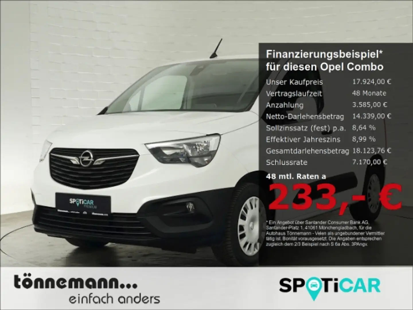 Opel Combo E CARGO EDITION+NAVI+PARKPILOT HIN.+AHK+KEYL Blanc - 1