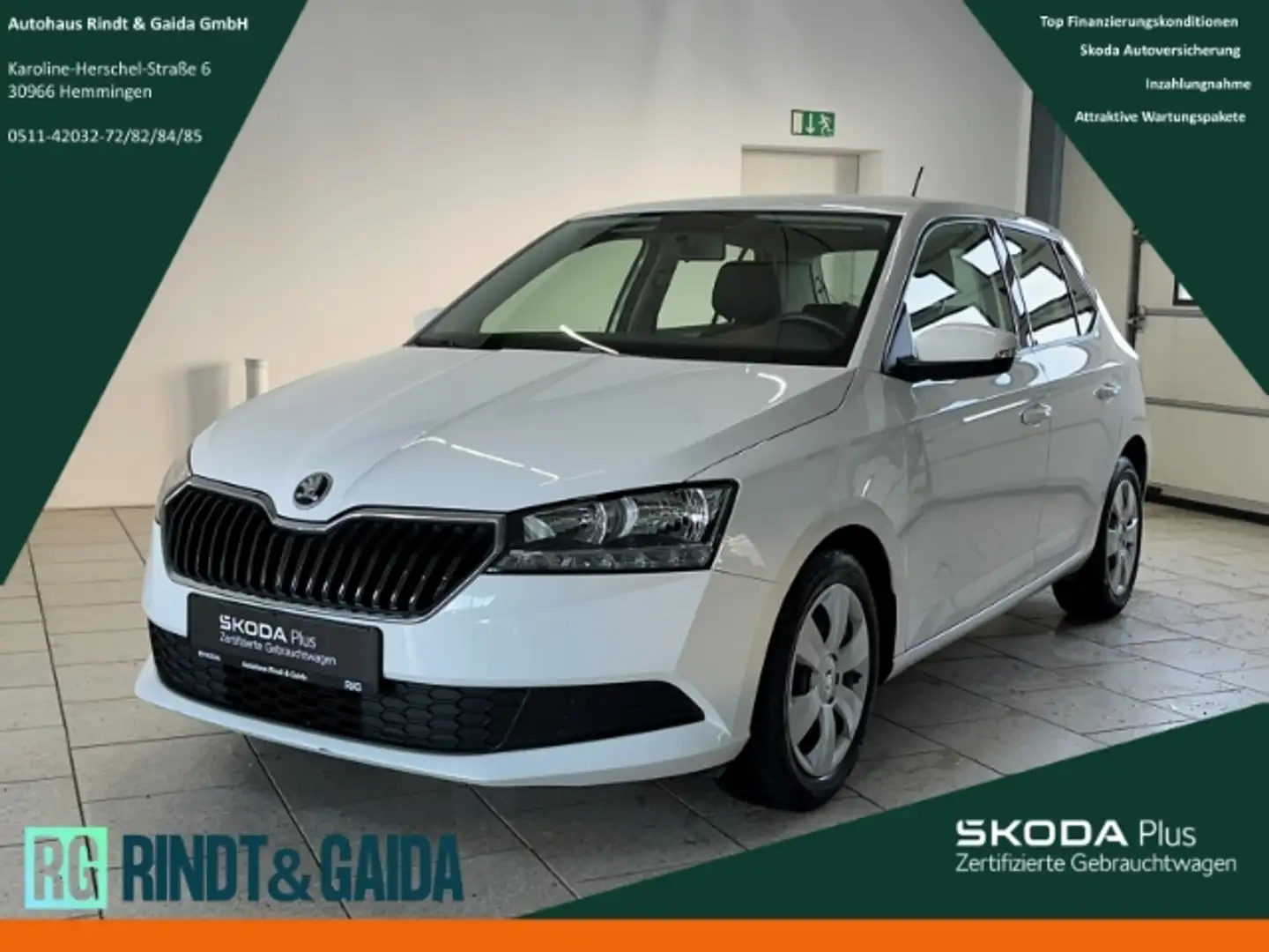 Skoda Fabia 1.0 MPI Active Klima SHZ Freisprech PDC Weiß - 1