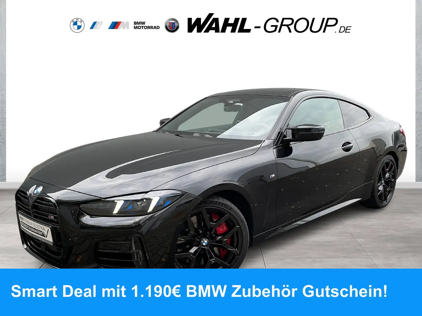 BMW 440 M440i xDrive COUPE SPORTPAKET H&K HIFI GLASDACH AL Schwarz - 1