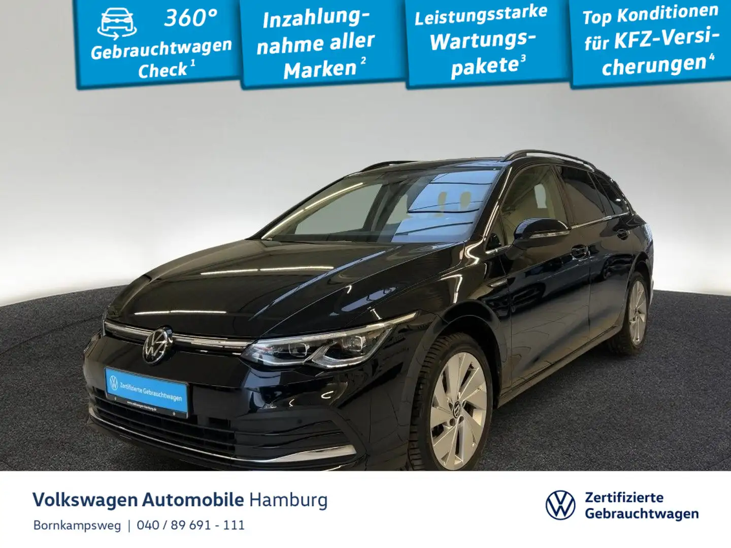 Volkswagen Golf Variant Golf VIII Variant 2.0 TSI Style DSG Kamera Navi Schwarz - 1