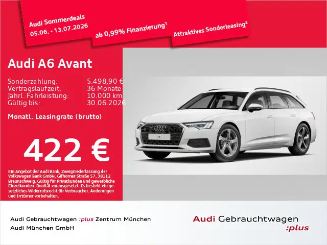 Audi A6 50 TDI qu. tiptr. StdHzg/LuftFed/Kamera