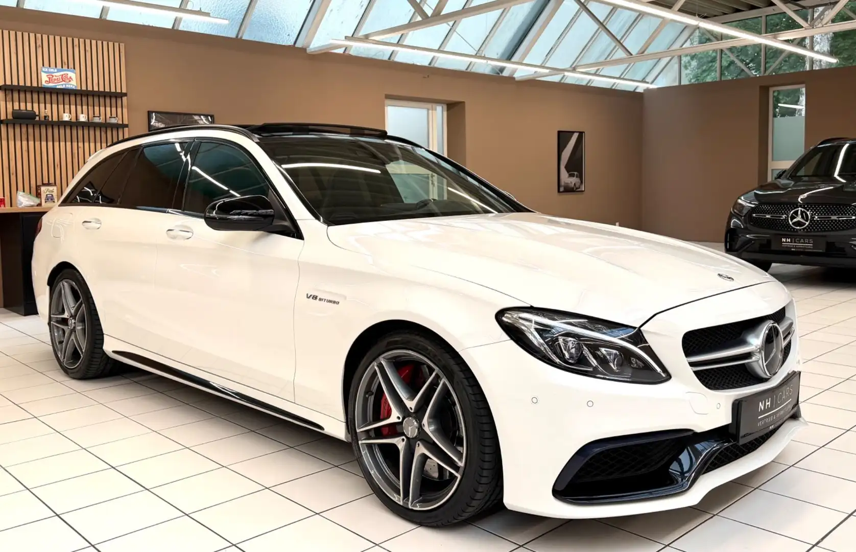 Mercedes-Benz C 63 AMG S V8 BITURBO – ORIGINALZUSTAND – PERFORMANCE ABGA Weiß - 1