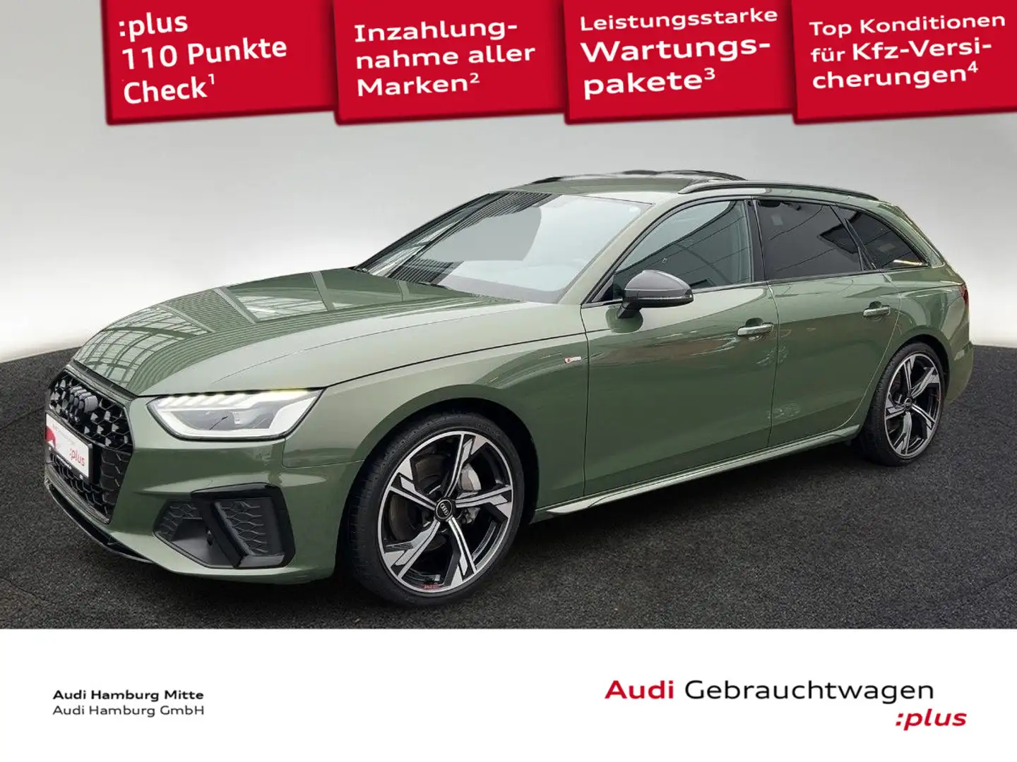 Audi A4 40 TFSI S line S tronic LED Virtual B&O Grün - 1