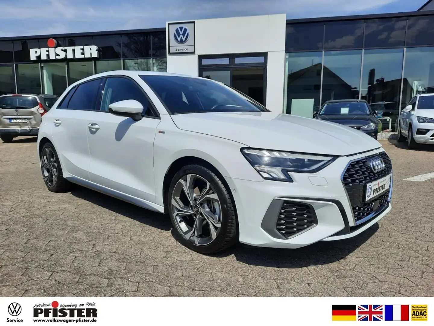 Audi A3 Sportback 40 TFSI quattro S line LED Kamera Klima Blanco - 1