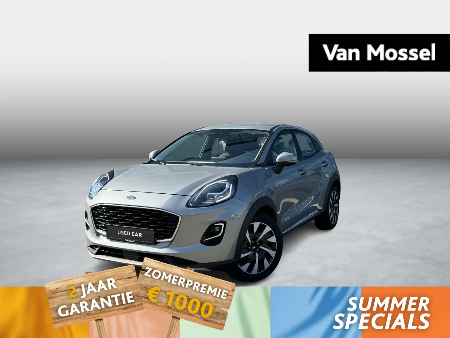 Ford Puma 1.0 EcoBoost mHEV Titanium Zilver - 1