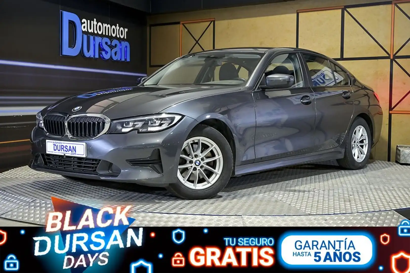 BMW 320 320d Auto. Gris - 1