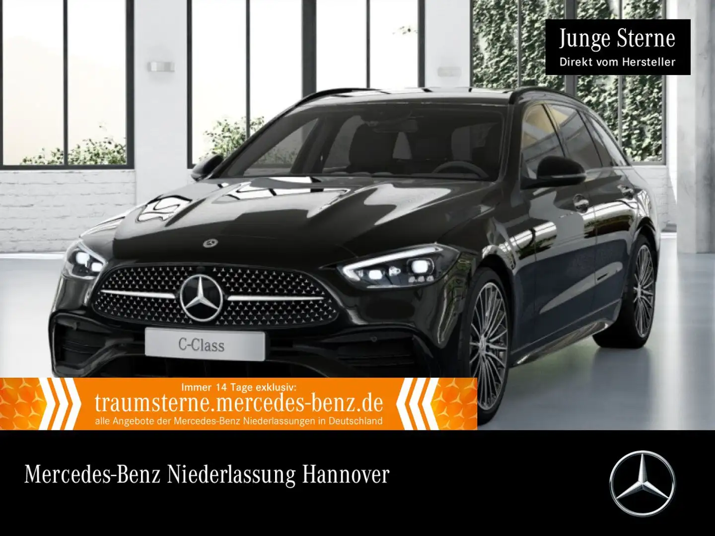 Mercedes-Benz C 300 d T AMG+NIGHT+AHK+BURMESTER+KAMERA+19"+TOTW Schwarz - 1