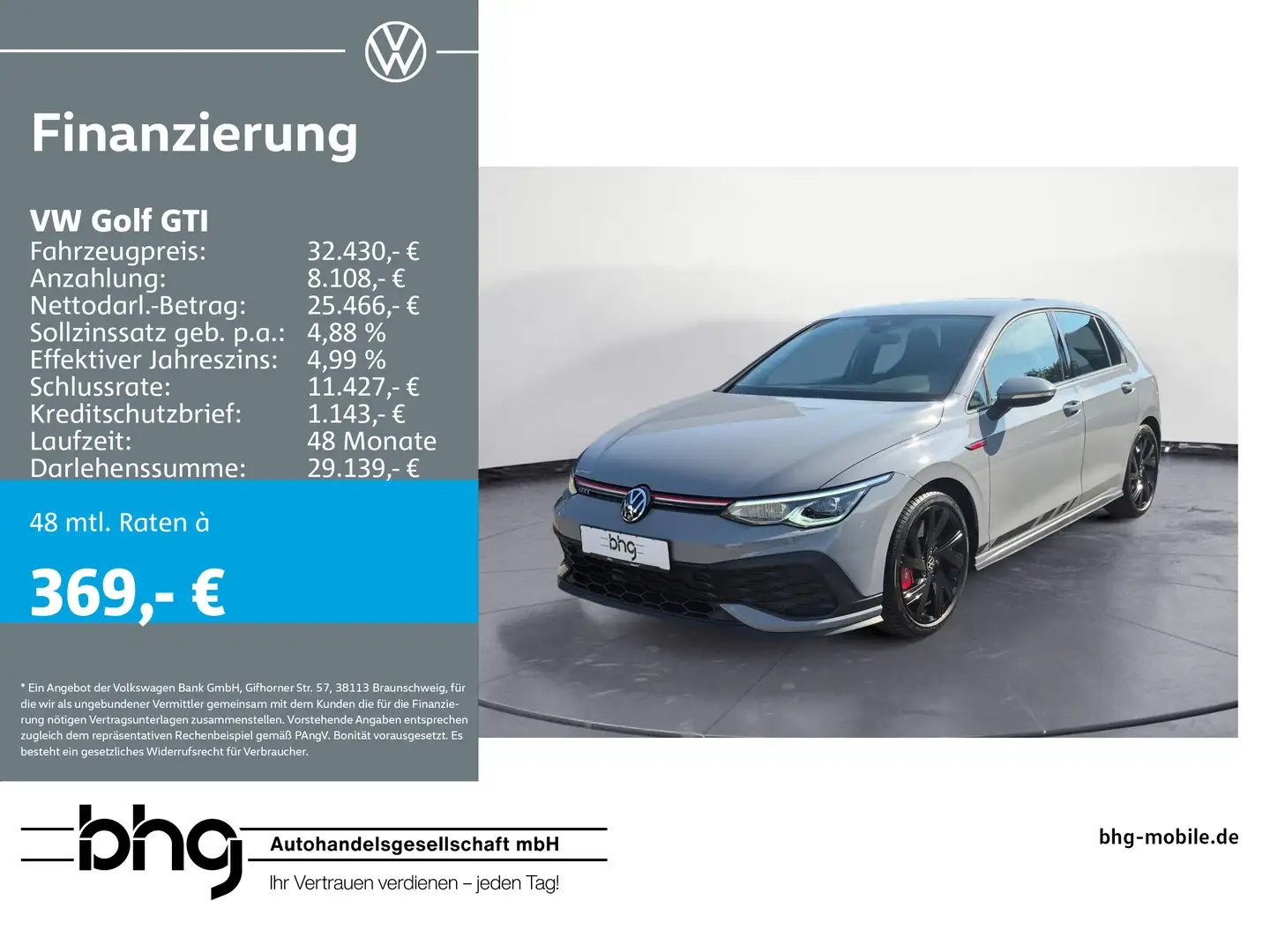 Volkswagen Golf GTI 2.0 TSI DSG Clubsport - Rückfahrkamera Grau - 1
