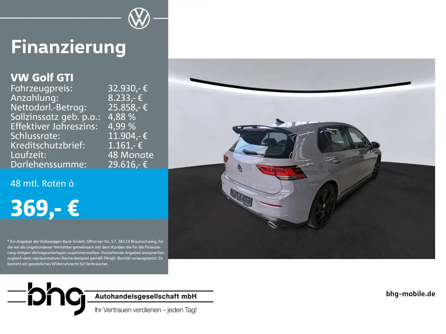Volkswagen Golf GTI 2.0 TSI DSG Clubsport - Rückfahrkamera Grau - 1