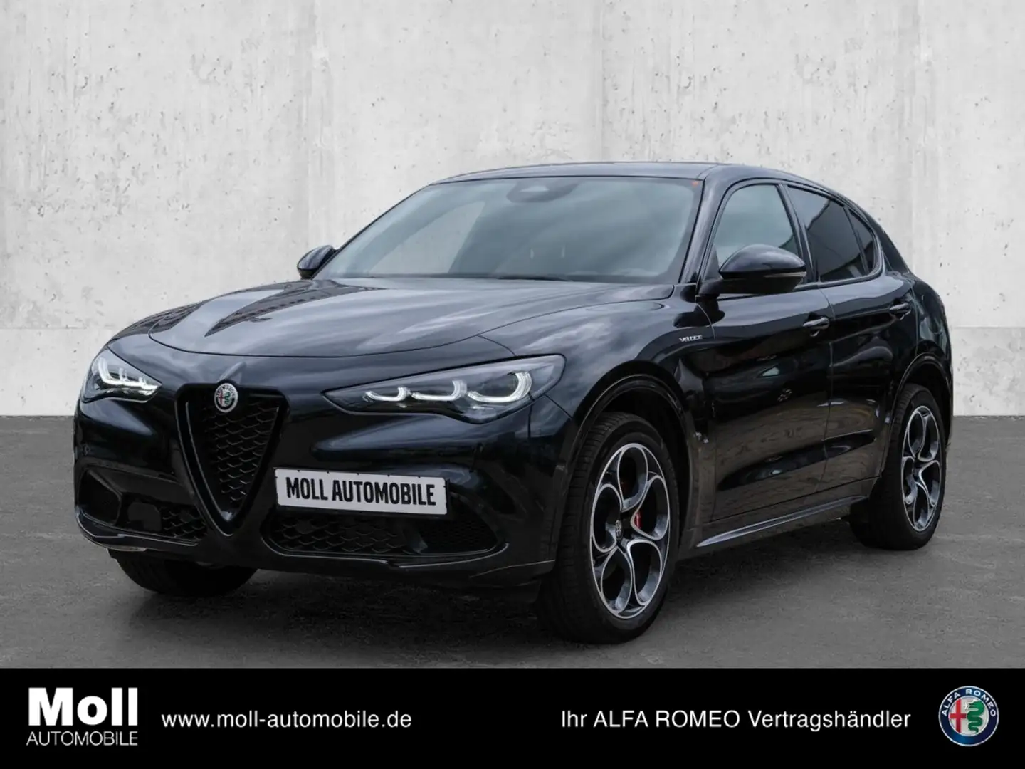 Alfa Romeo Stelvio Veloce Q4 AHK-el. klappb. El. Fondsitzverst. Navi Schwarz - 1