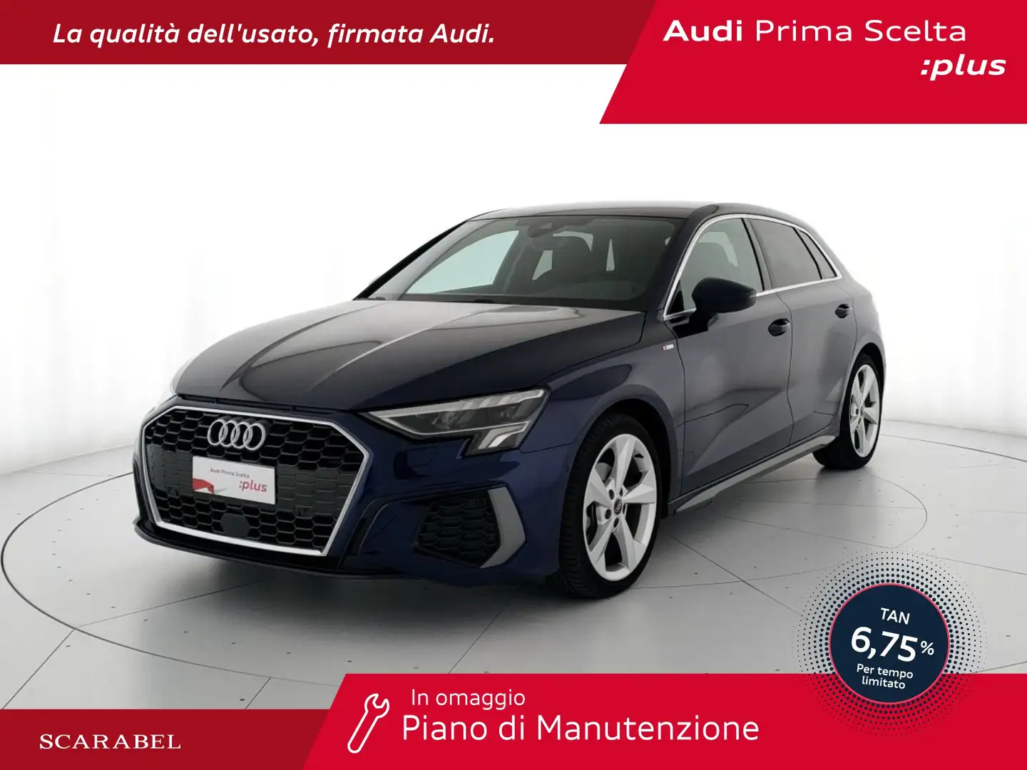 Audi A3 sportback 35 2.0 tdi s line edition s-tronic Blu/Azzurro - 1